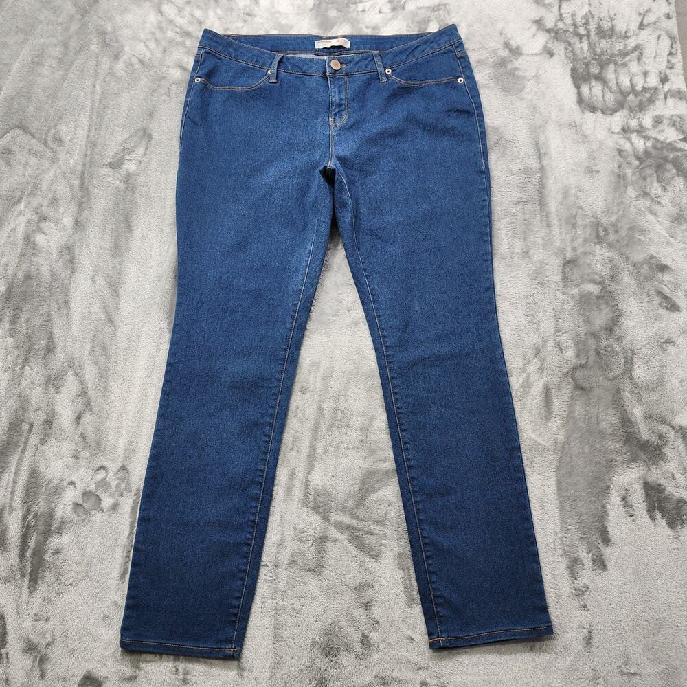 No Boundaries Jeans Womens 17 Juniors Blue Classic Mid Rise Skinny Ankle Stretch